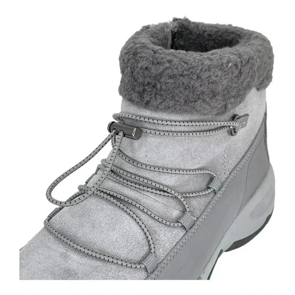 Easy Spirit Voyage Grey Leather Insulated Womens Ankle Boots Size 6M - Picture 6 of 11